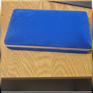 Vintage Royal Blue Jewelry Box